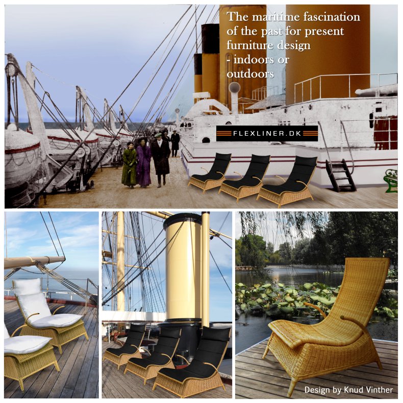 Advertising for Flexliner.dk Deck Chairs